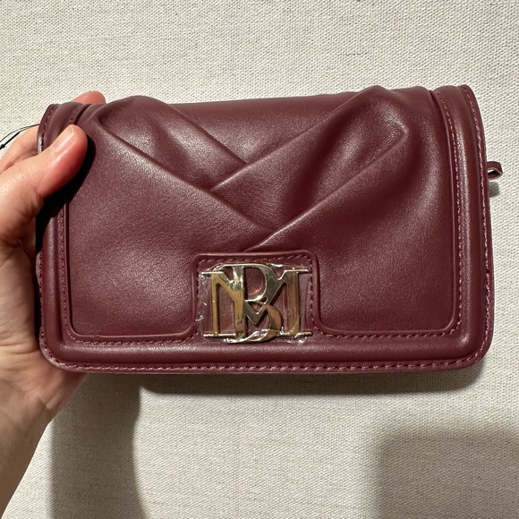 Badgley Mischka Handbags - NWT Badgley Mischka small pleated crossbody - plum